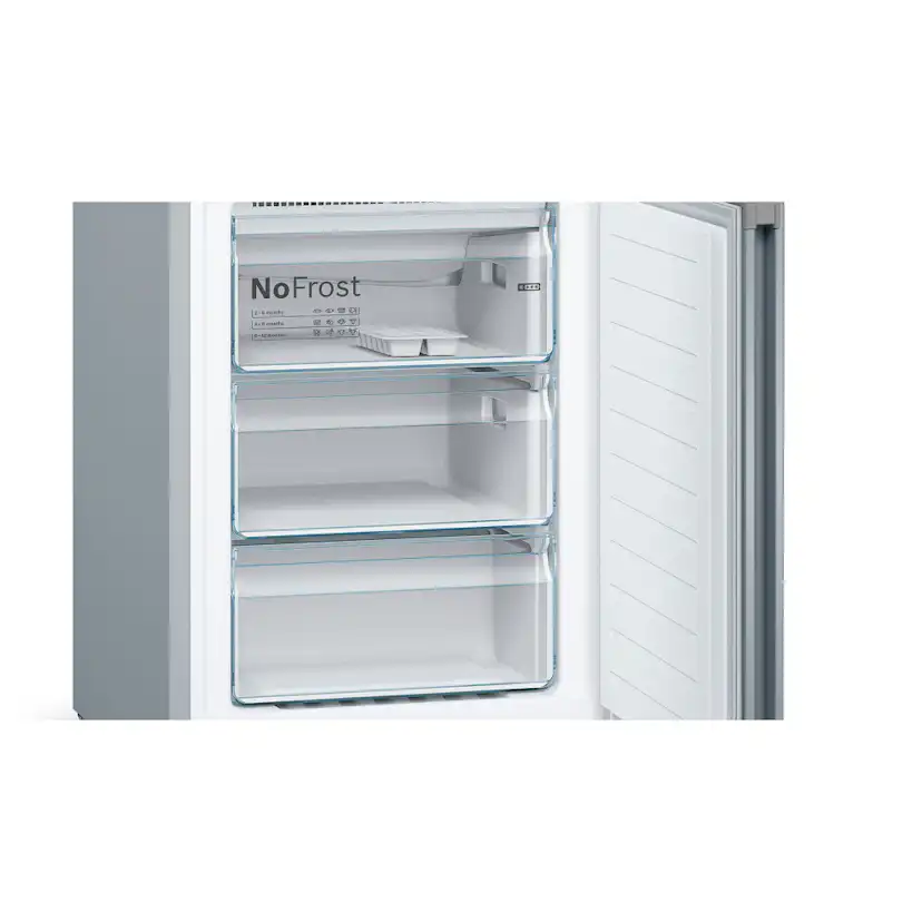 Bosch kyl/frys KGN36VLED Black inox