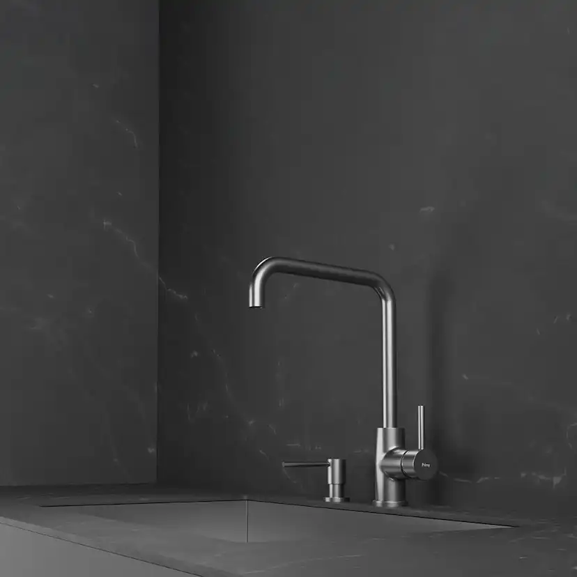 Köksblandare Scandtap Steel Square Rostfritt Stål