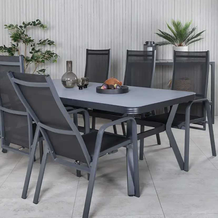 Matgrupp Venture Home Vyn med 6 Curz Matstolar
