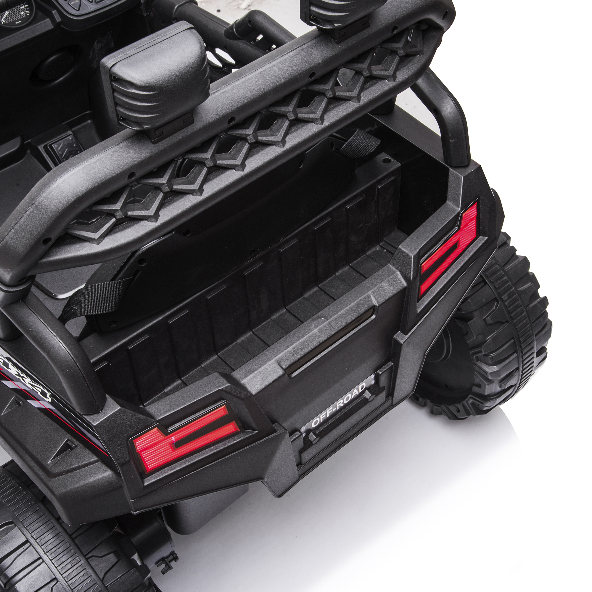 Elbil Nordic Play Offroader 12V4,5AH Svart med LED-lampor