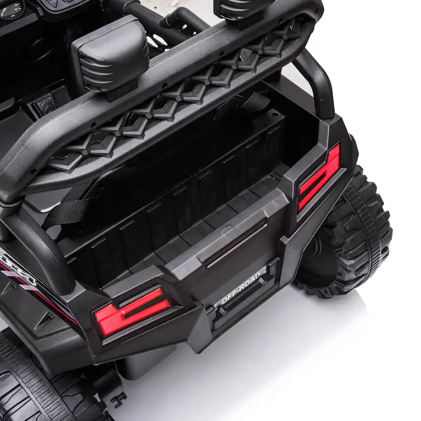 Elbil Nordic Play Offroader 12V4,5AH Svart med LED-lampor