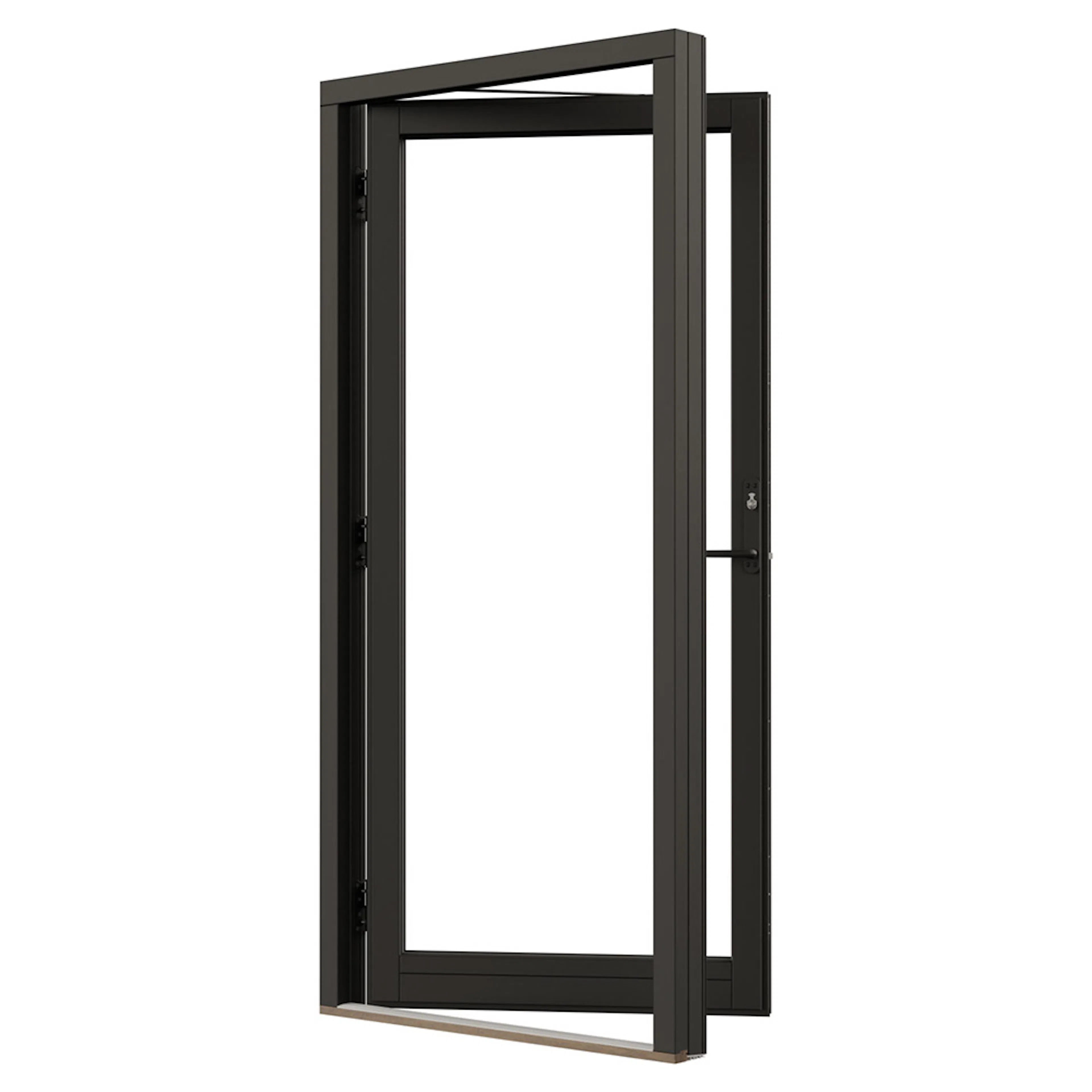 NorDan NTech fönsterdörr helglasad BlackLine trä/alu, 10x20 BxH: 100x200 cm