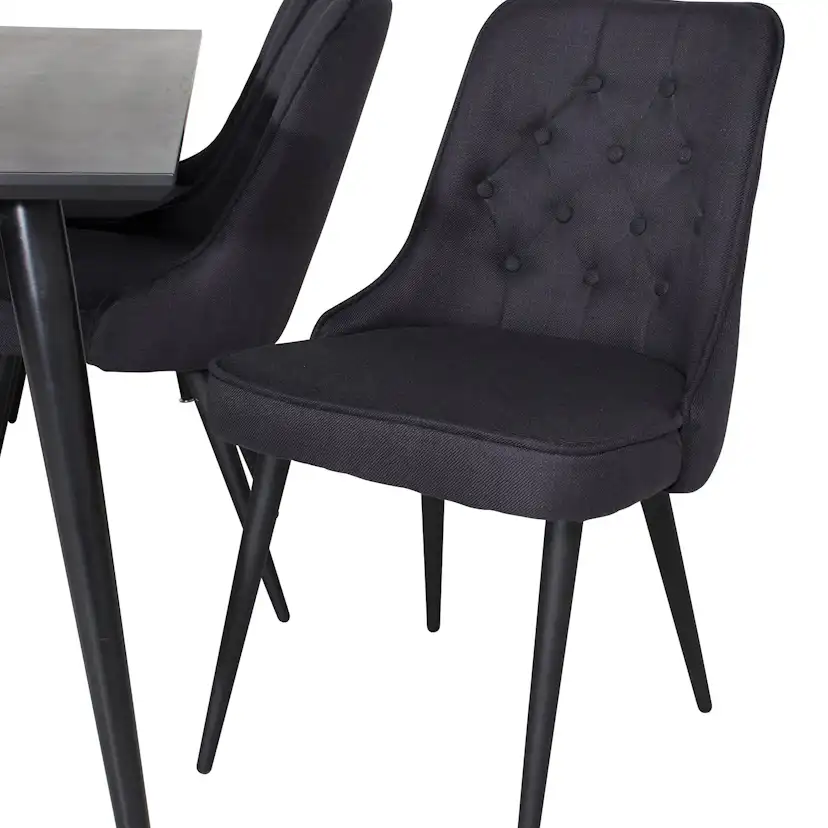 Matgrupp Venture Home Dipp med 6 Velvet Deluxe Stolar