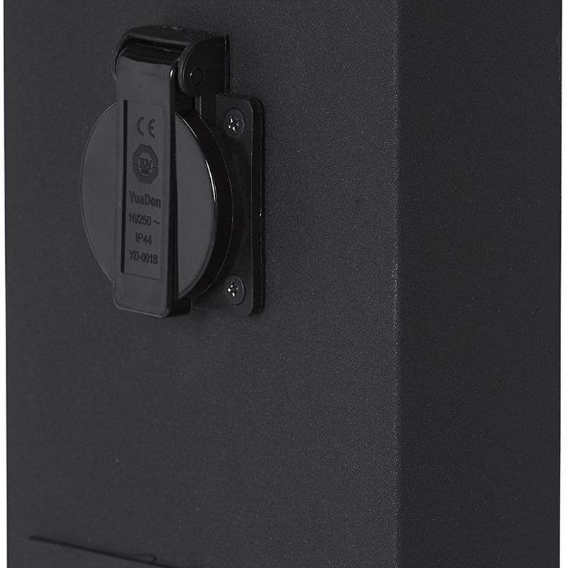 Luton stolpbelysning 230VIP44 svart 100cm Svart