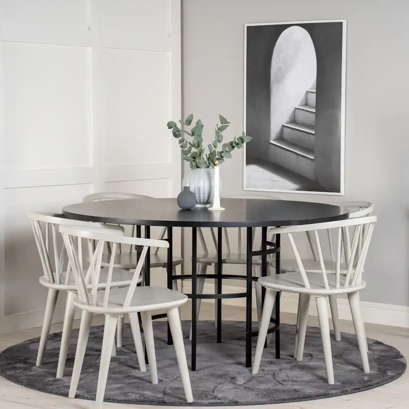 Matgrupp Venture Home Copenhagen med 6 Brum Stolar