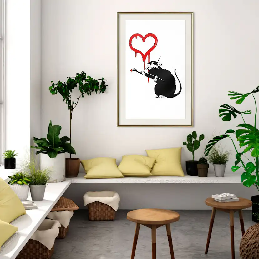 Poster Artgeist Affisch Love Rat