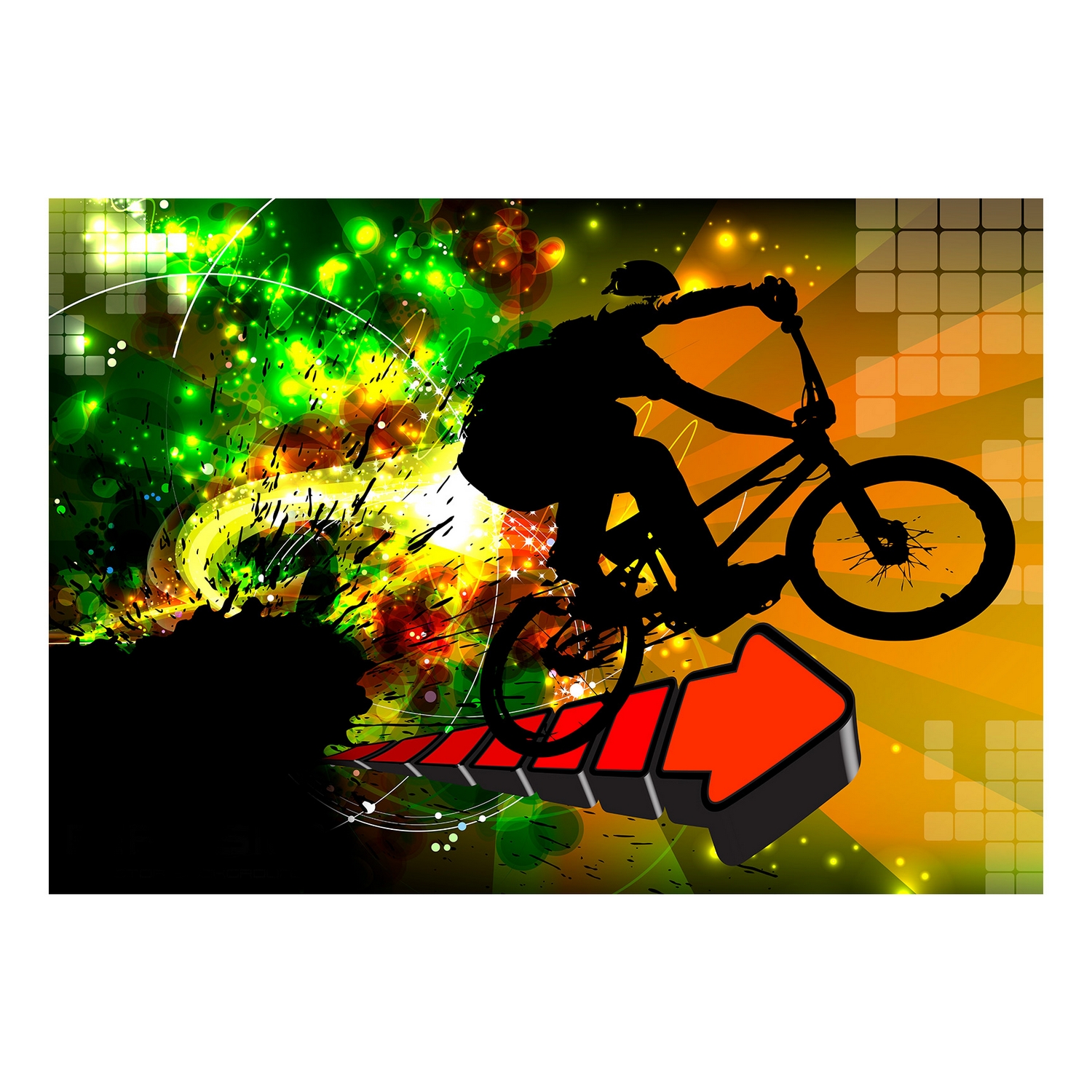 Fototapet Arkiio Självhäftande Bicycle Tricks