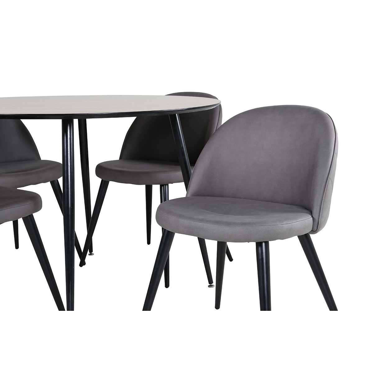 Matgrupp Venture Home Silvia med 4 Valentina Stitcthes Stolar Mikrofiber