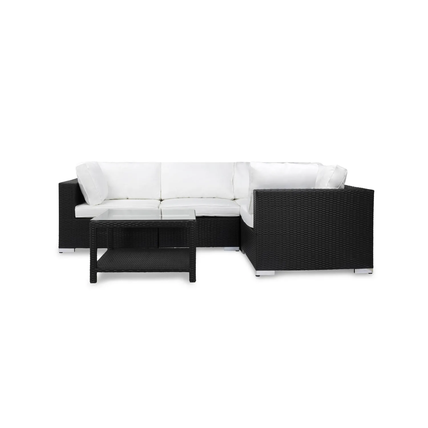 Loungegrupp Comfort Garden Bahamas 4-sits Hörn och Utebord 75x75 Utomhus