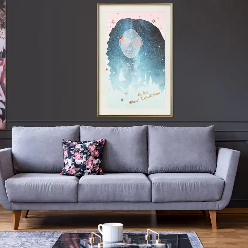 Poster Artgeist Affisch Hydra Winter Constellation