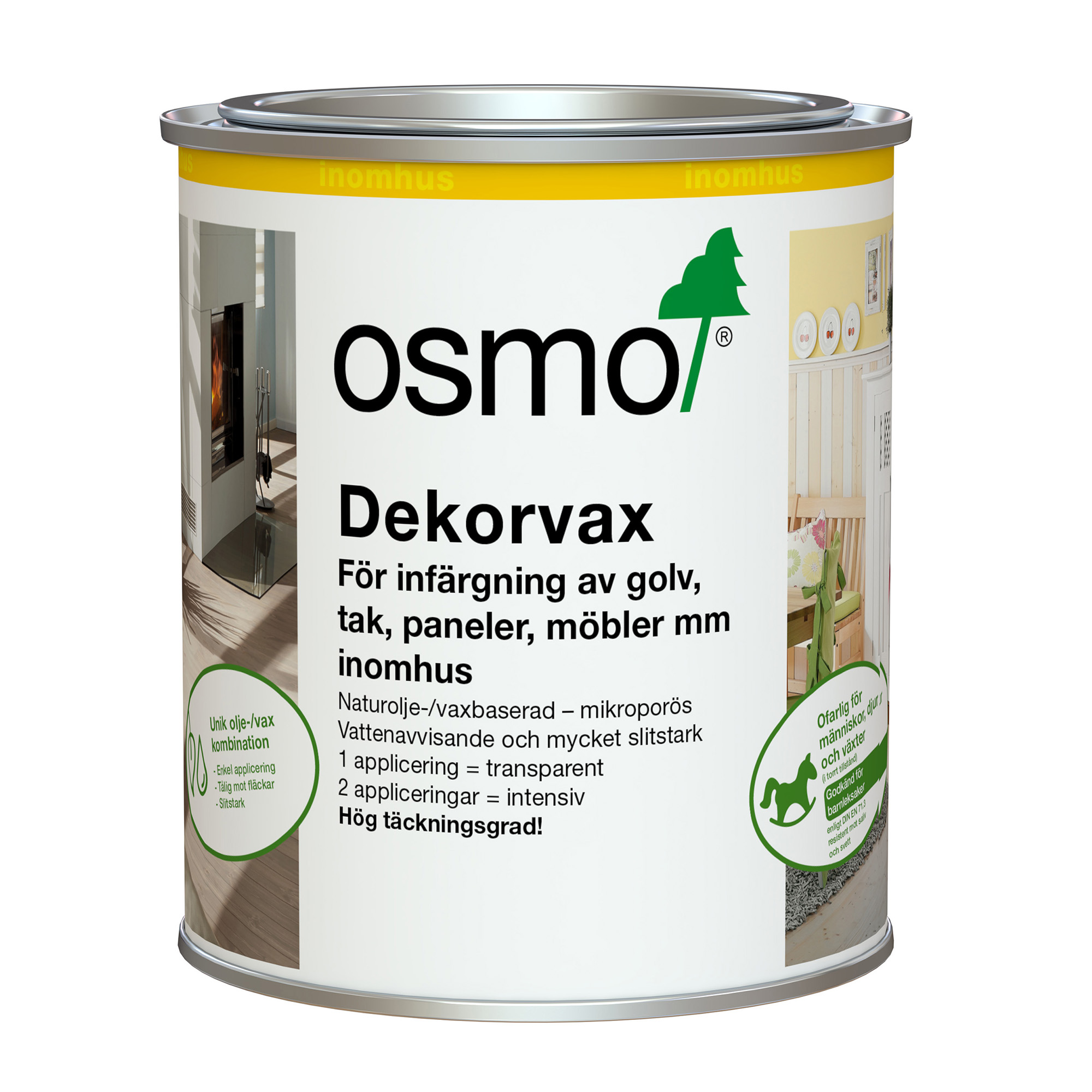 OSMO 3130 Dekorvax Transparent Skiffergrå 0,75 liter 0,75 liter