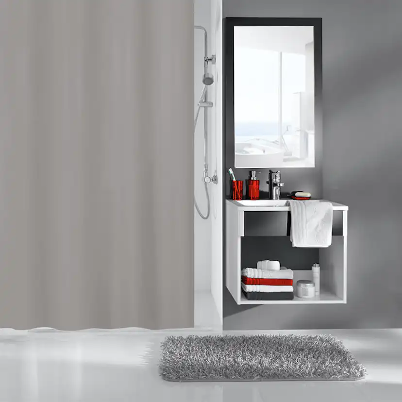 Duschdraperi Kito schiefer 240x180 cm 240x180 cm, Skiffer