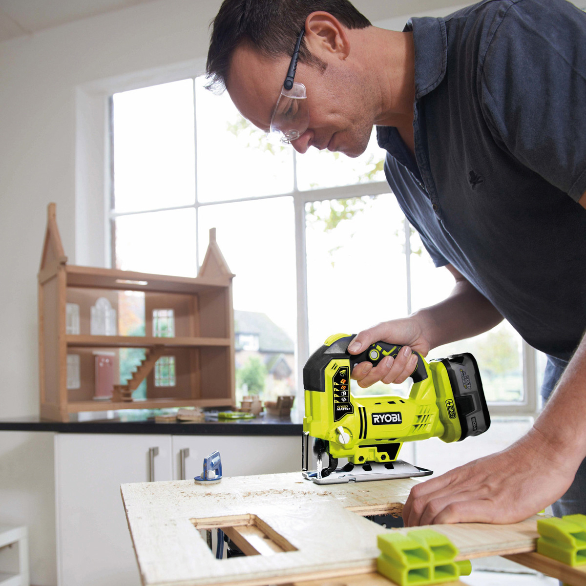 Sticksåg RYOBI ONE+ R18JS-0 18V 3000 slag/min & 25mm slaglängd utan batteri & laddare