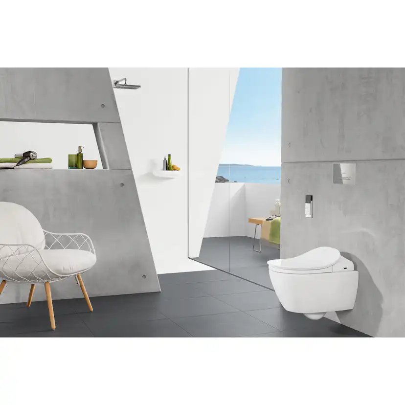 Spolknapp Villeroy & Boch ViConnect installationssystemen 92 Mattvit