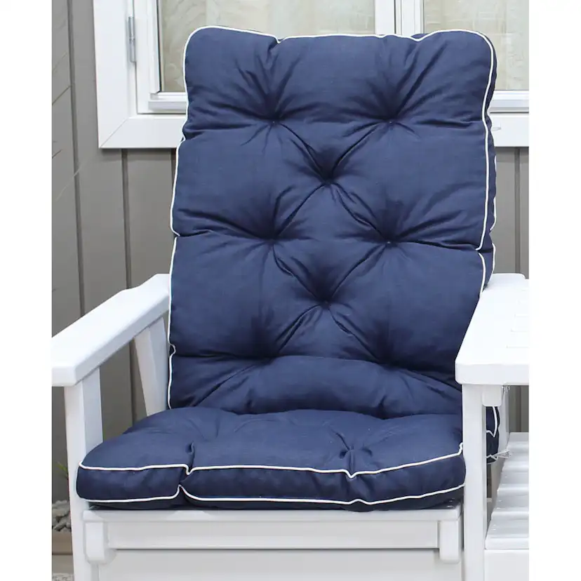 MALMÖ high-back cushion, blue, 2-pack Blå