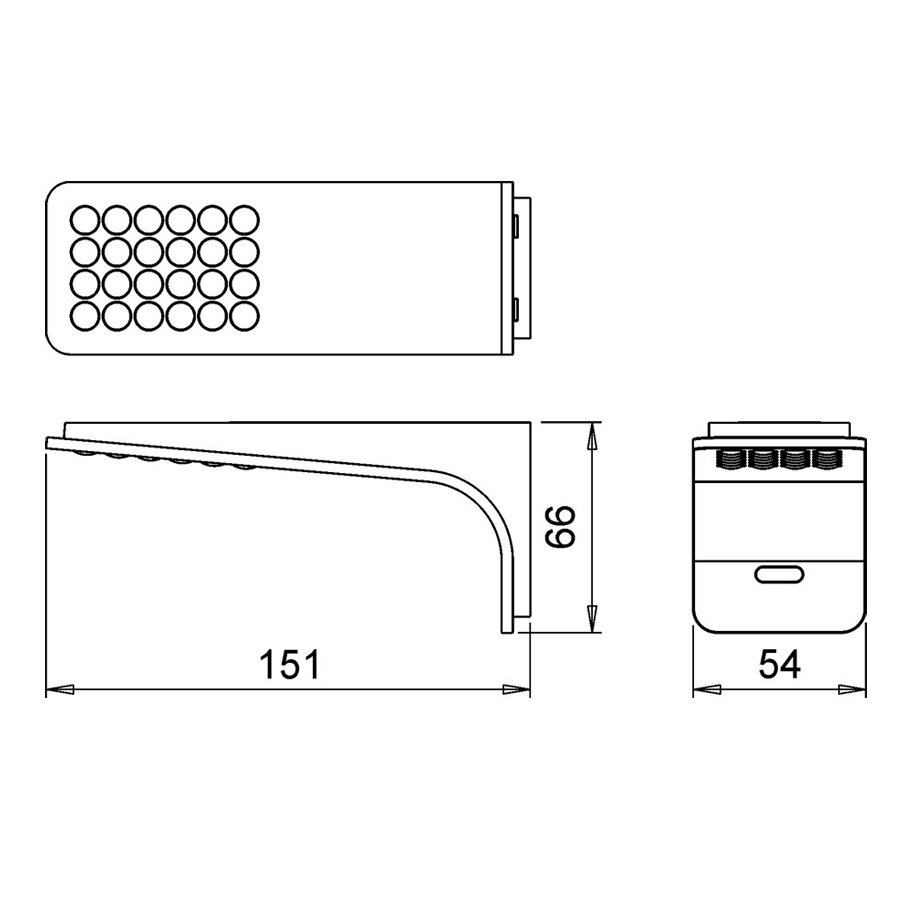 Bänkbelysning Beslag Design Skate 2.0
