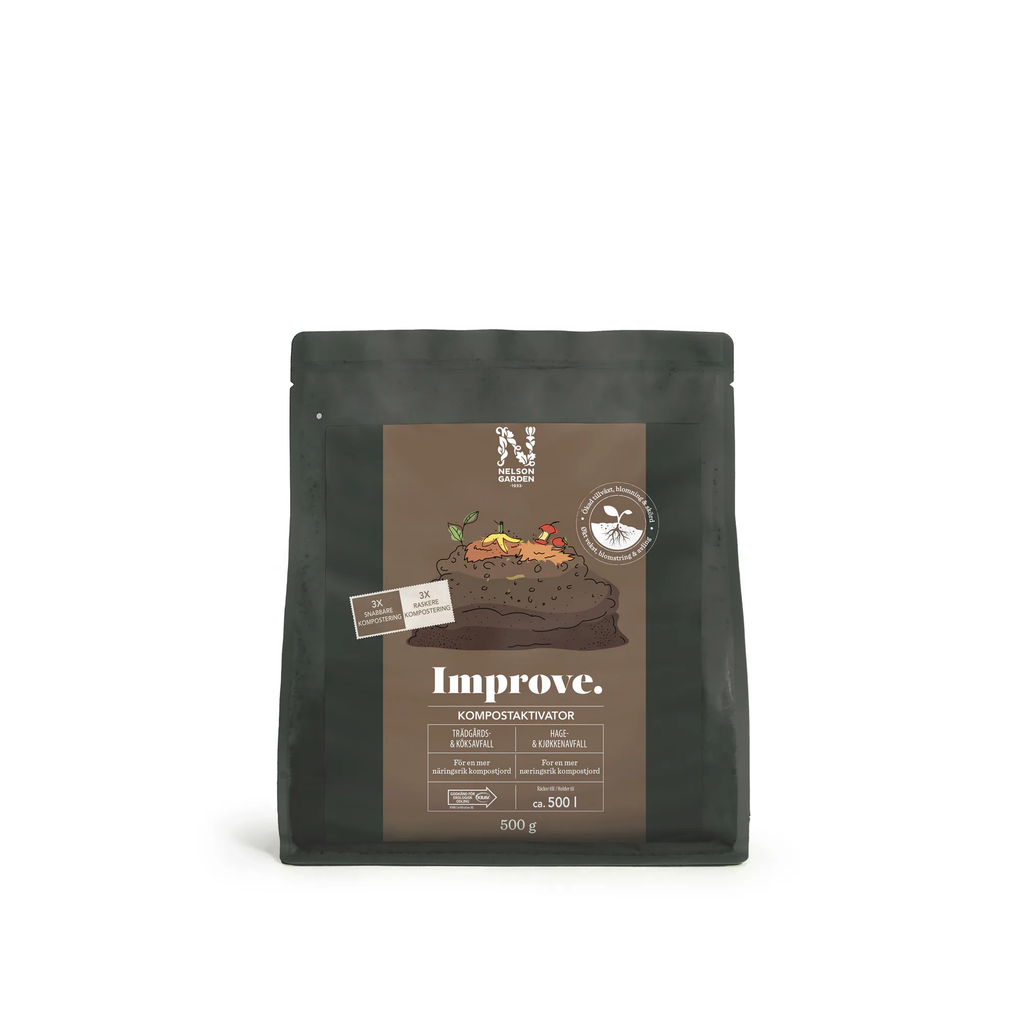Växtnäring Nelson Garden Improve Bio-Kompost 500g
