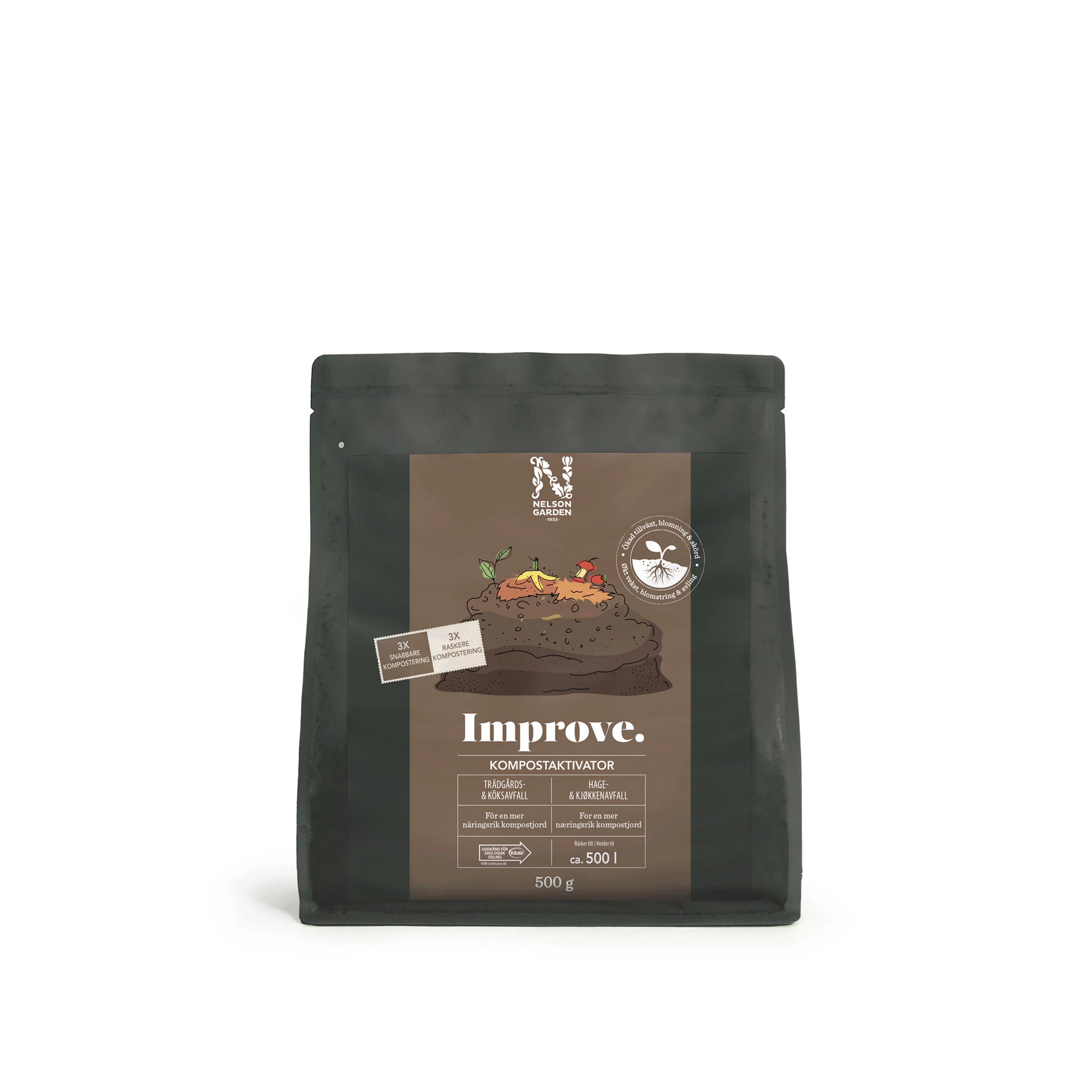 Växtnäring Nelson Garden Improve Bio-Kompost 500g