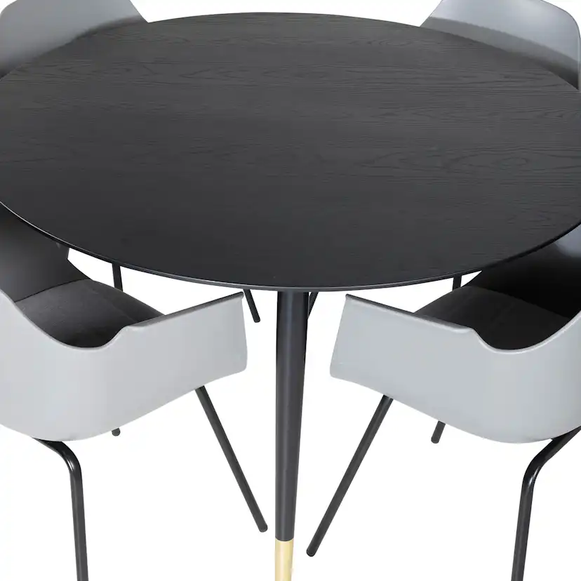 Matgrupp Venture Home Dipp Ø115 cm med 4 Comfort Stolar