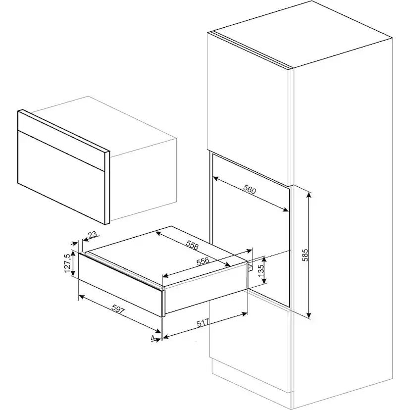Värmelåda Smeg CPR115B3