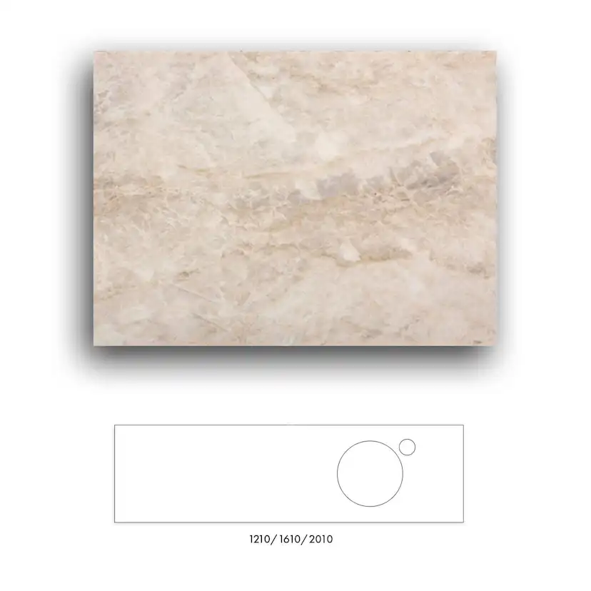 Bänkskiva Macro Design Crown+ Dekton 1610 till Tvättställsskåp Crown