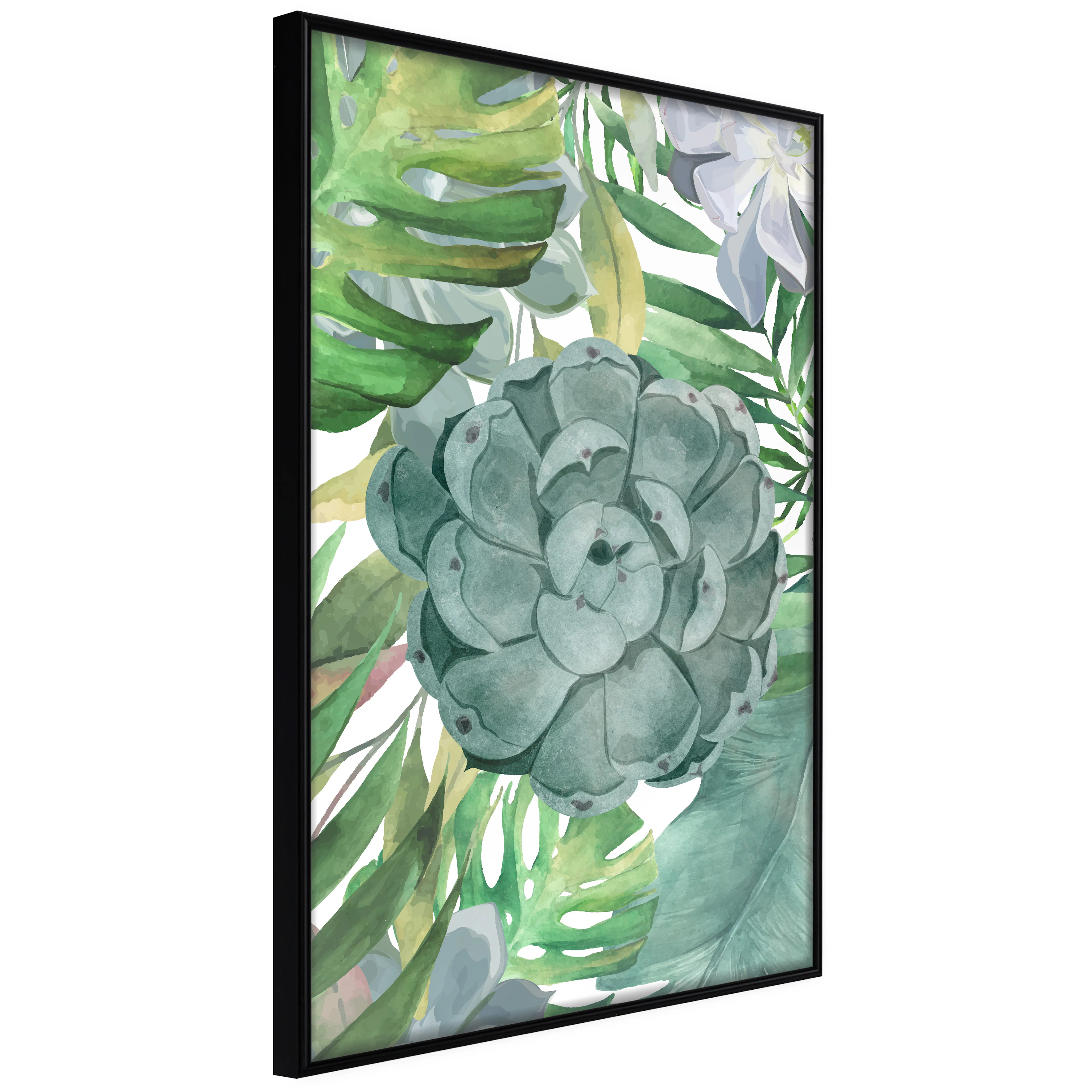 Affisch - Tropical Flora [Poster] 30x45 Svart ram, 30x45 cm