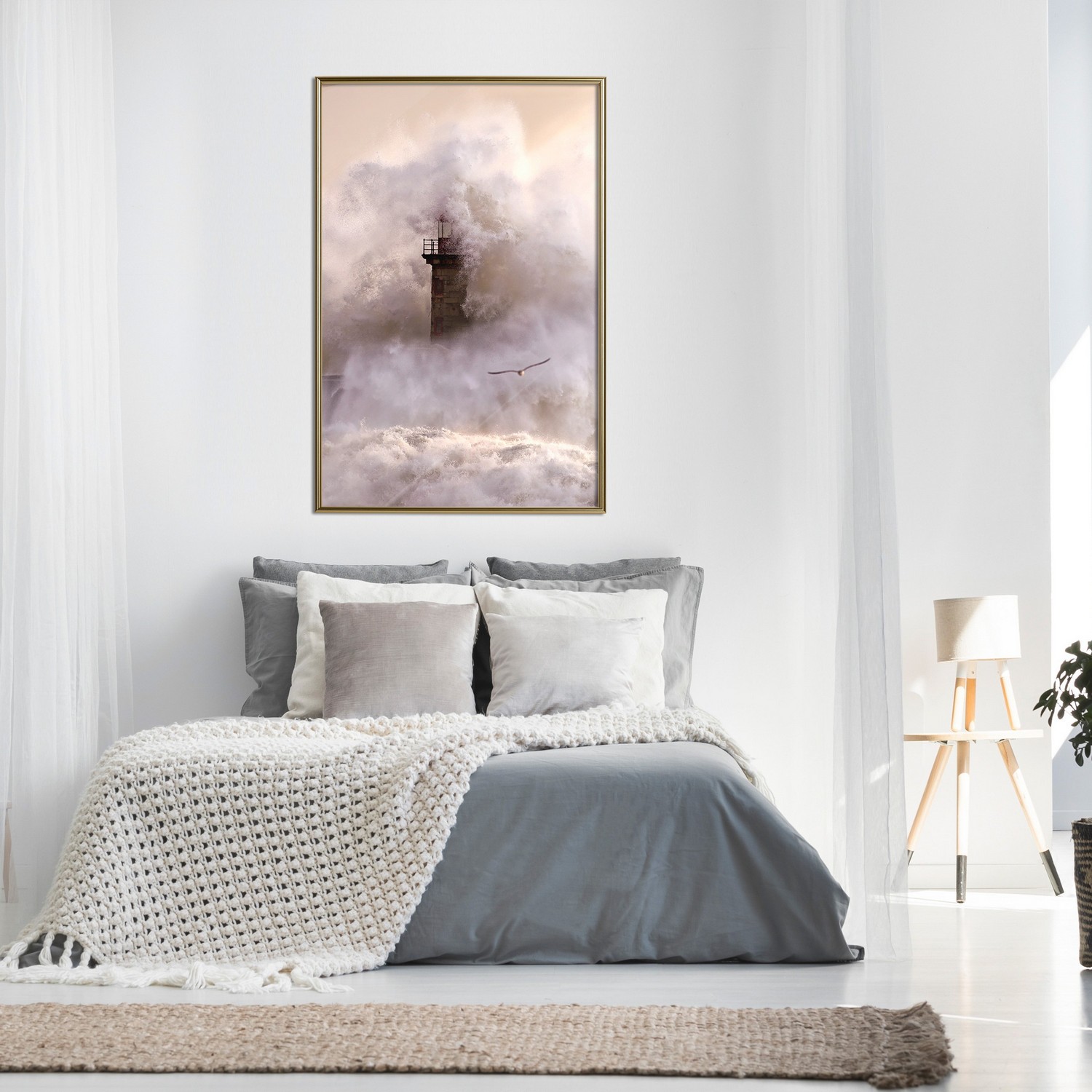 Affisch - Storm [Poster] 20x30 Guld ram, 20x30 cm
