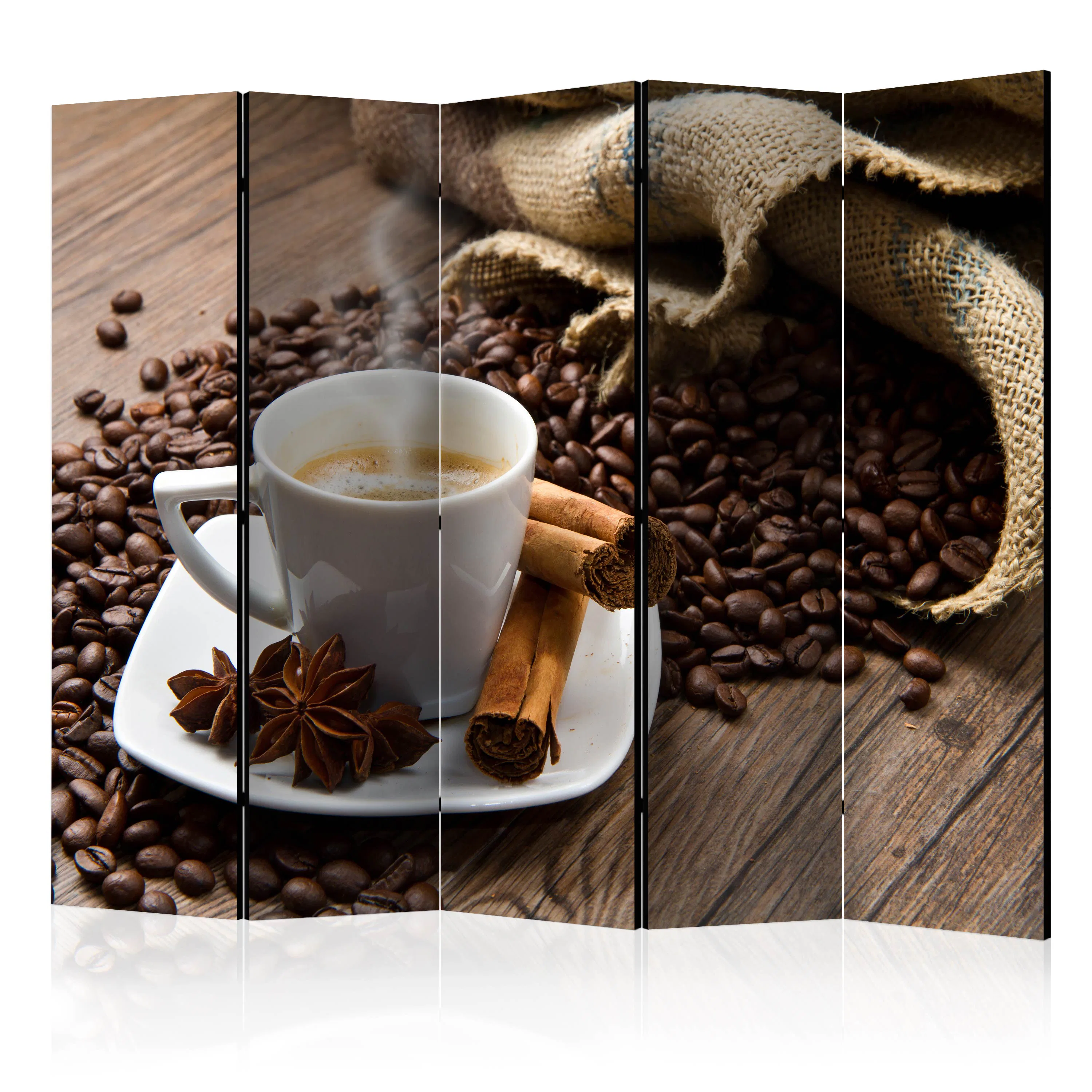 Rumsavdelare Skärmvägg Arkiio Star Anise Coffee II 225x172 cm