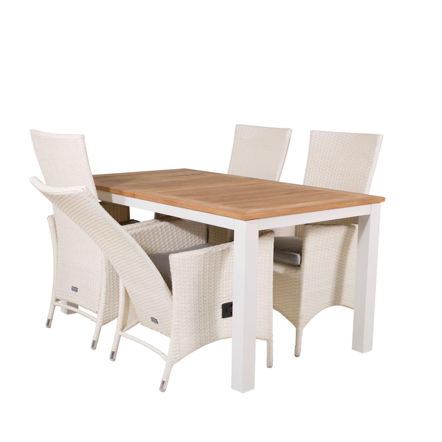Matgrupp Venture Home Perla 152/210 med 4 Pishi Matstolar