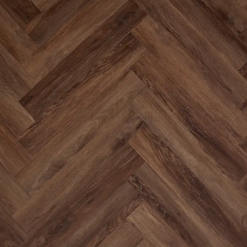 Vinylgolv Novego Classic Fiskbensmönster - Smoked Oak