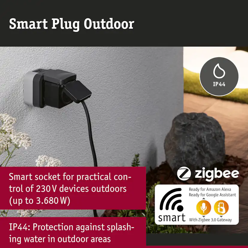 Adapterplugg Paulmann Smart Home Zigbee 3.0 Utomhus