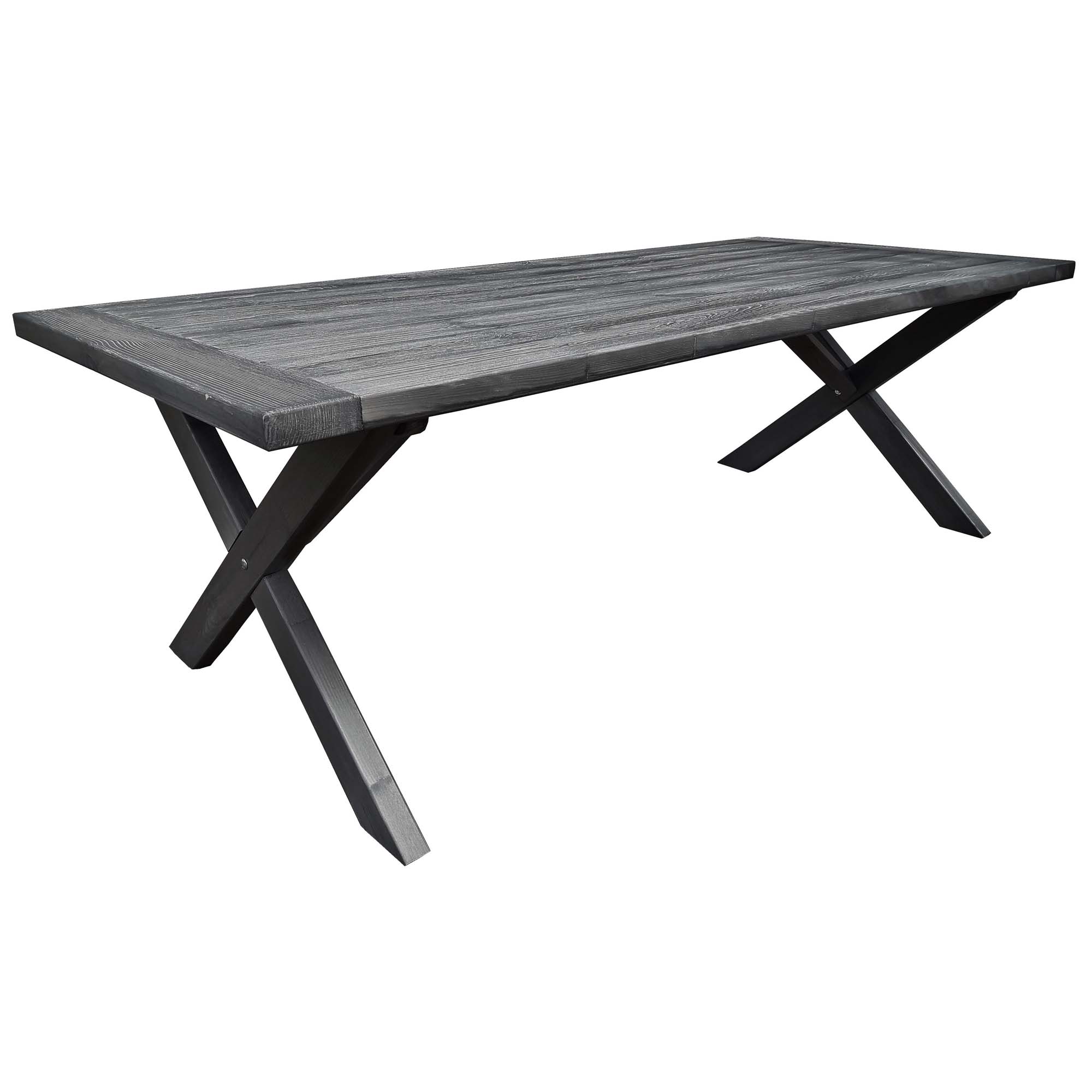 Matgrupp Utomhus Baltic Garden 220 cm bord & 6 Merida naturfärgade stolar