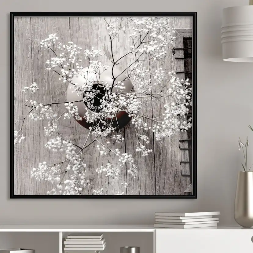 Poster Artgeist Affisch Dried Flowers Fyrkantig