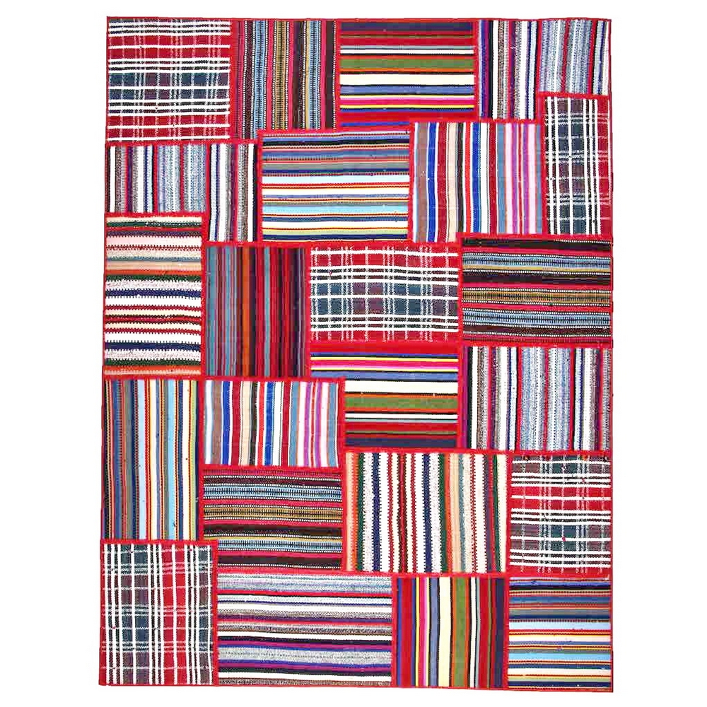 Persisk Patchworkmatta Arkiio Flerfärgad 156x206