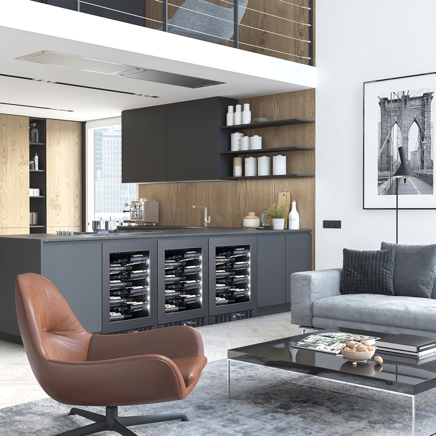 Temptech Copenhagen CPROX60SRB-24 vinkyl svart