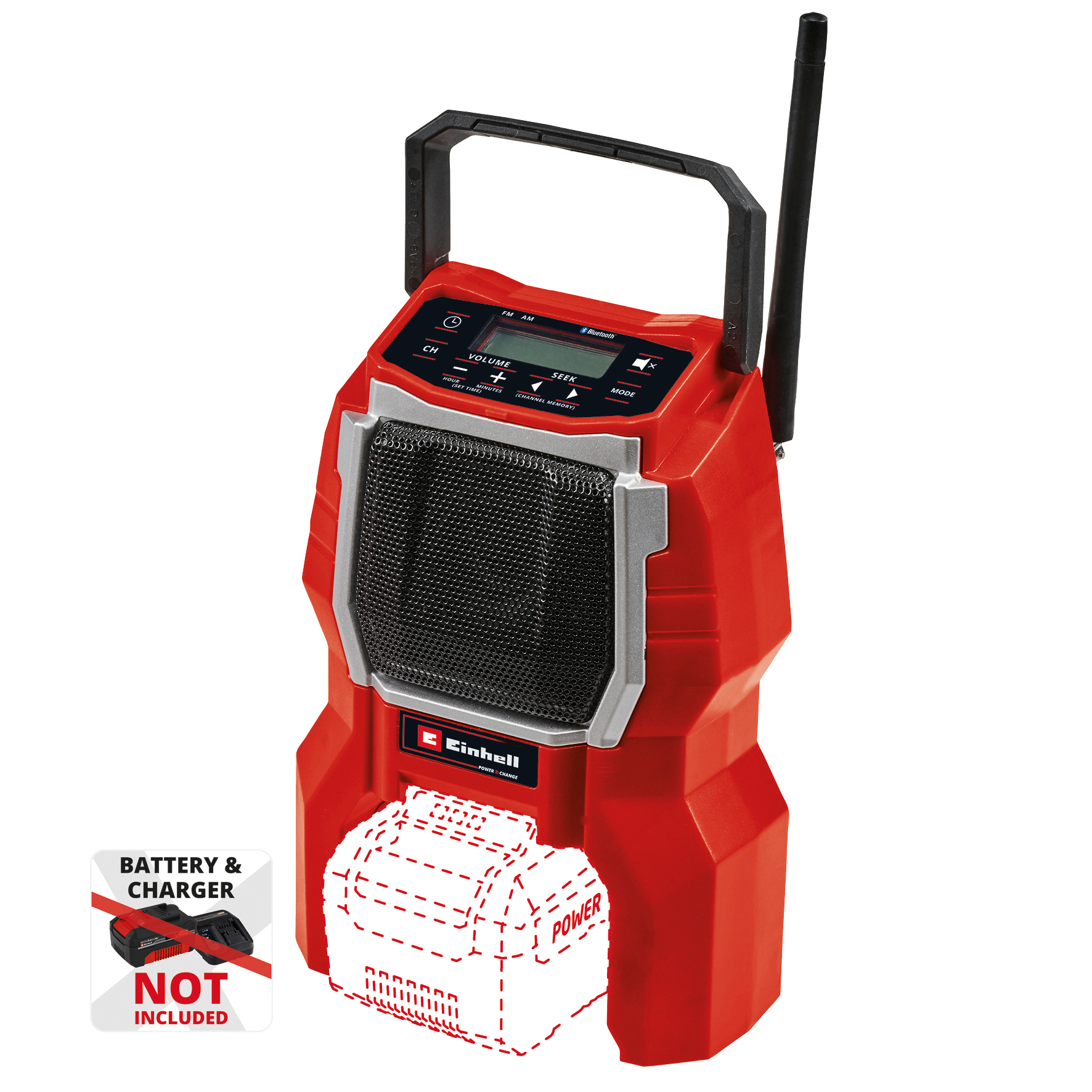Radio Einhell TC-RA 18 Li BT - Solo Sladdlös utan Batteri