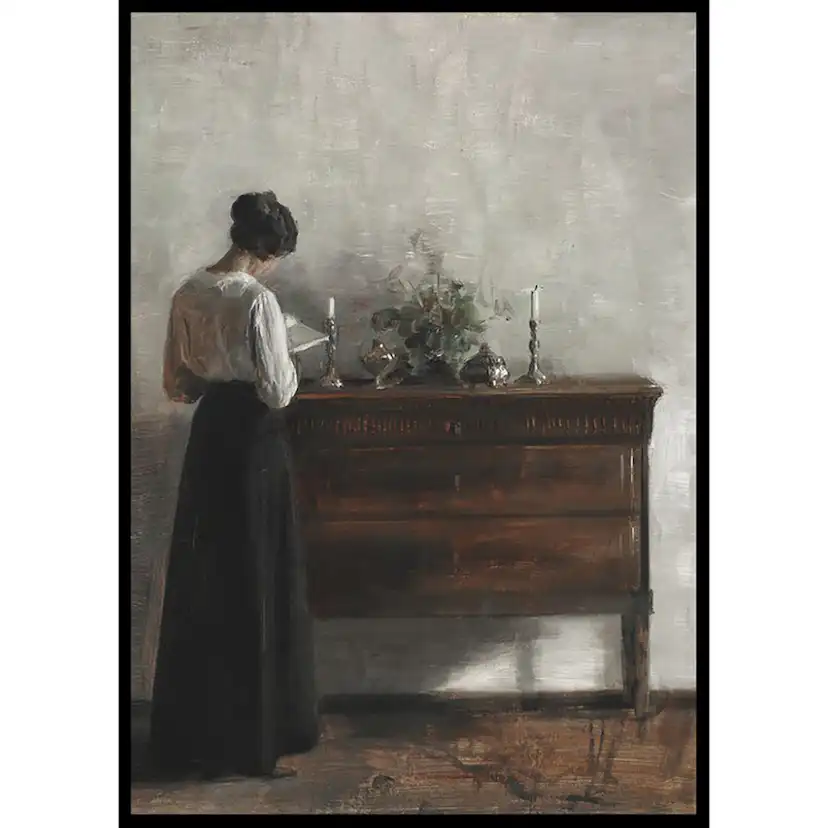 Poster Gallerix Interiør Med Kunstnerens Hustru By Carl Holsøe