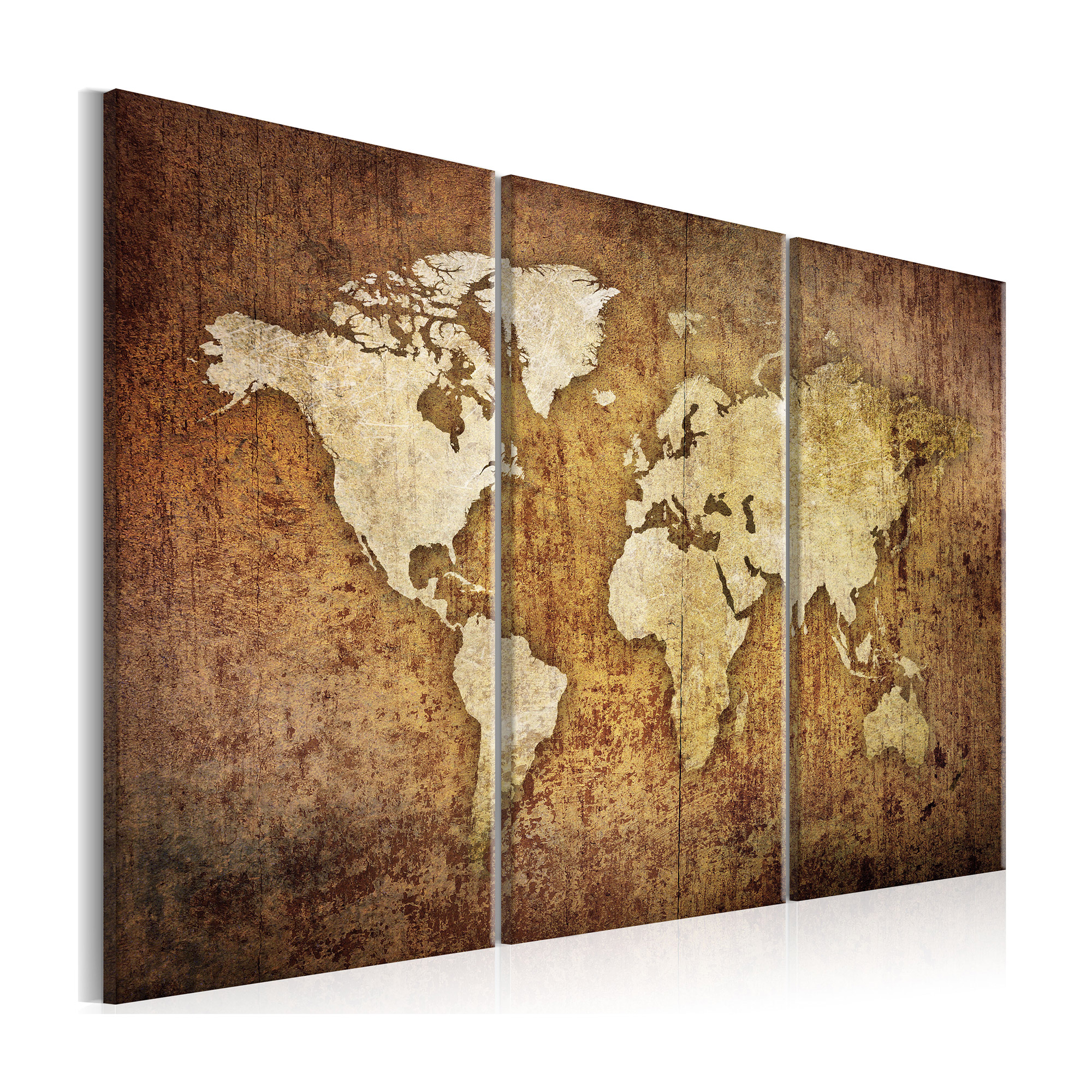 Tavla Arkiio World Map Brown Texture