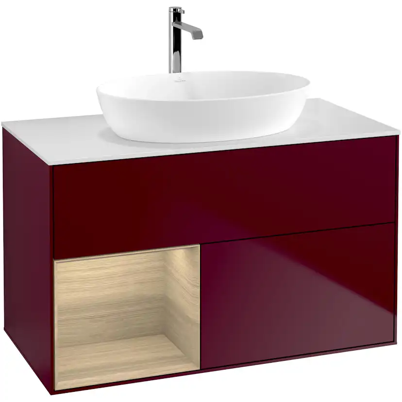 Tvättställsskåp Villeroy & Boch Finion med 2 Lådor Hylla och Bänkskiva för Fristående Tvättställ från Artis & Collaro