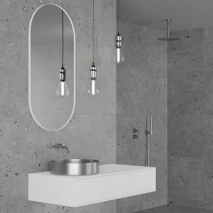 Tvättställsblandare Scandtap Steel Harmonized 1 för Inbyggnad