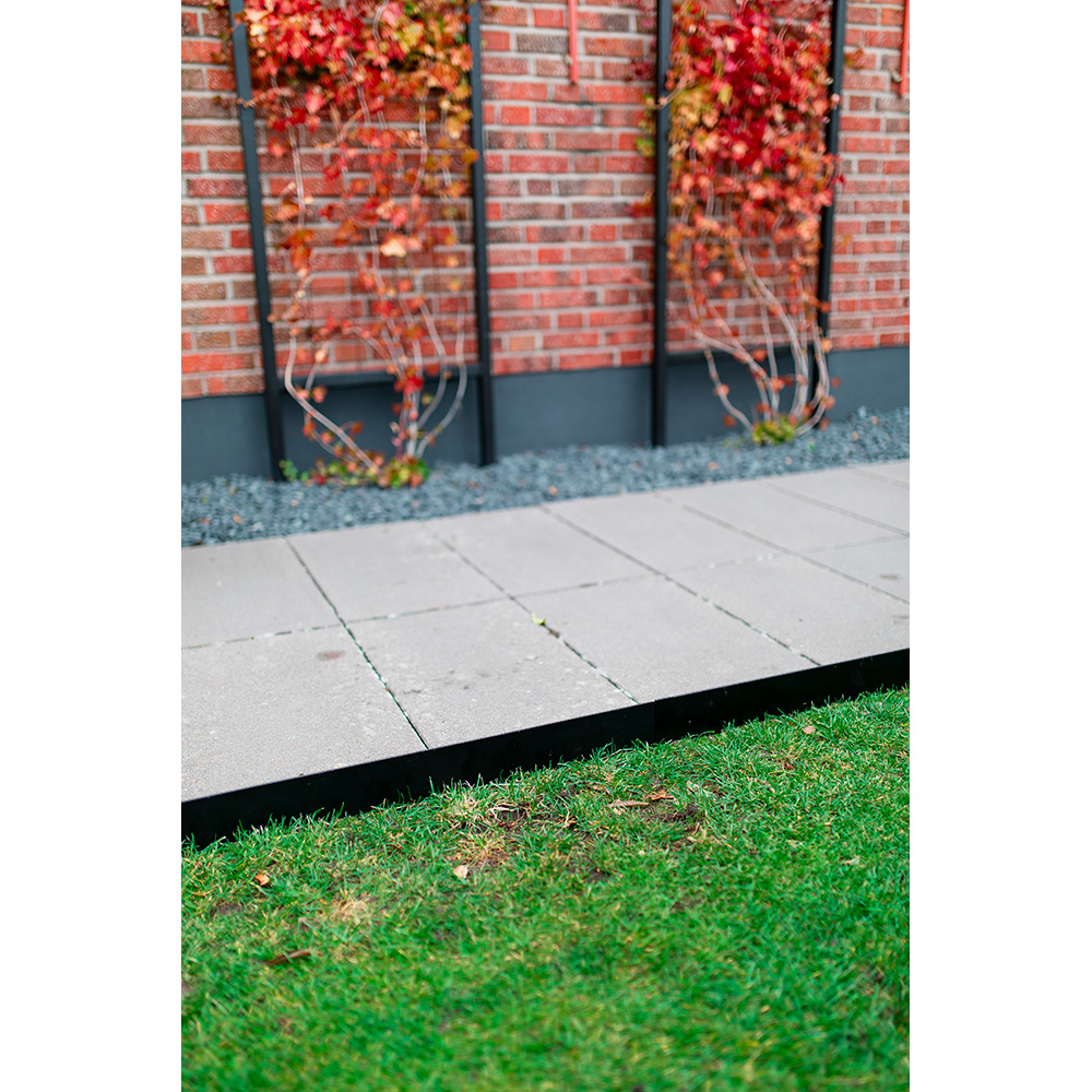 Rabattkant Skotte Garden 16x100 cm 12-Pack Svart Stål