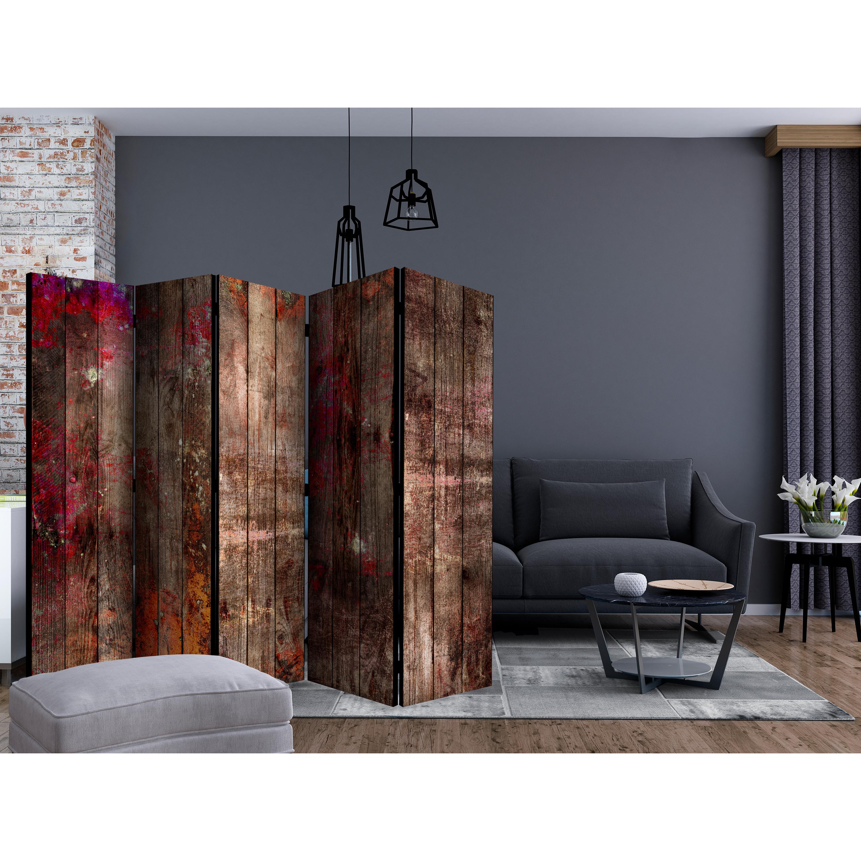 Rumsavdelare Skärmvägg Arkiio Stained Wood II 225x172 cm