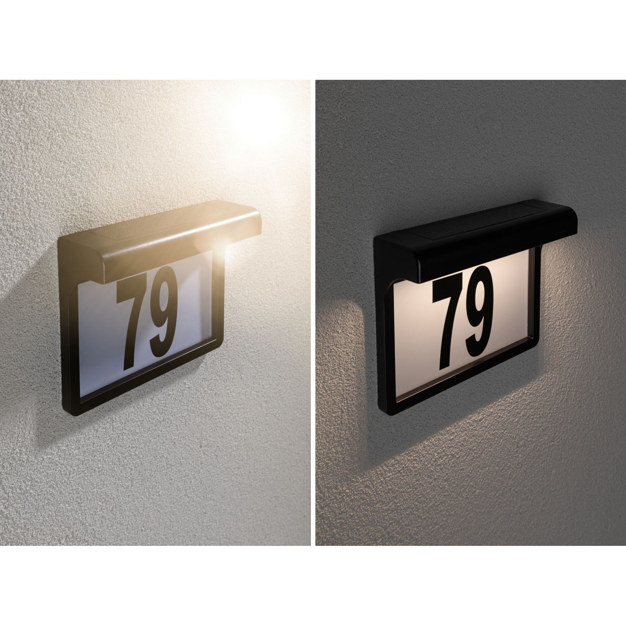 Fasadbelysning Solcell LED Paulmann DaytonII Lampa för husnummer IP44