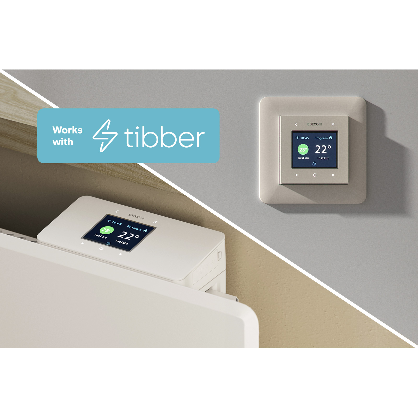 Termostat Ebeco EB-Therm 500 Wifi-Ansluten Golvvärmetermostat