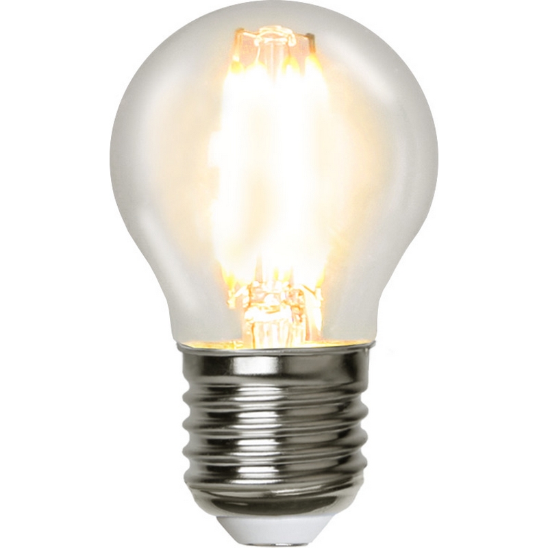 LED-lampa Star Trading Filament E27 G45 Klar Dimbar 4,2W
