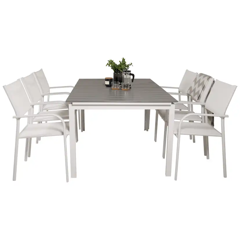 Matgrupp Venture Home Lova 160/240 med 6 Siri Matstolar