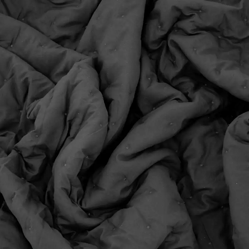 Sally Bedspread Microfiber - Antracit / - 180*260 Antracit, Mått: 260x180 cm