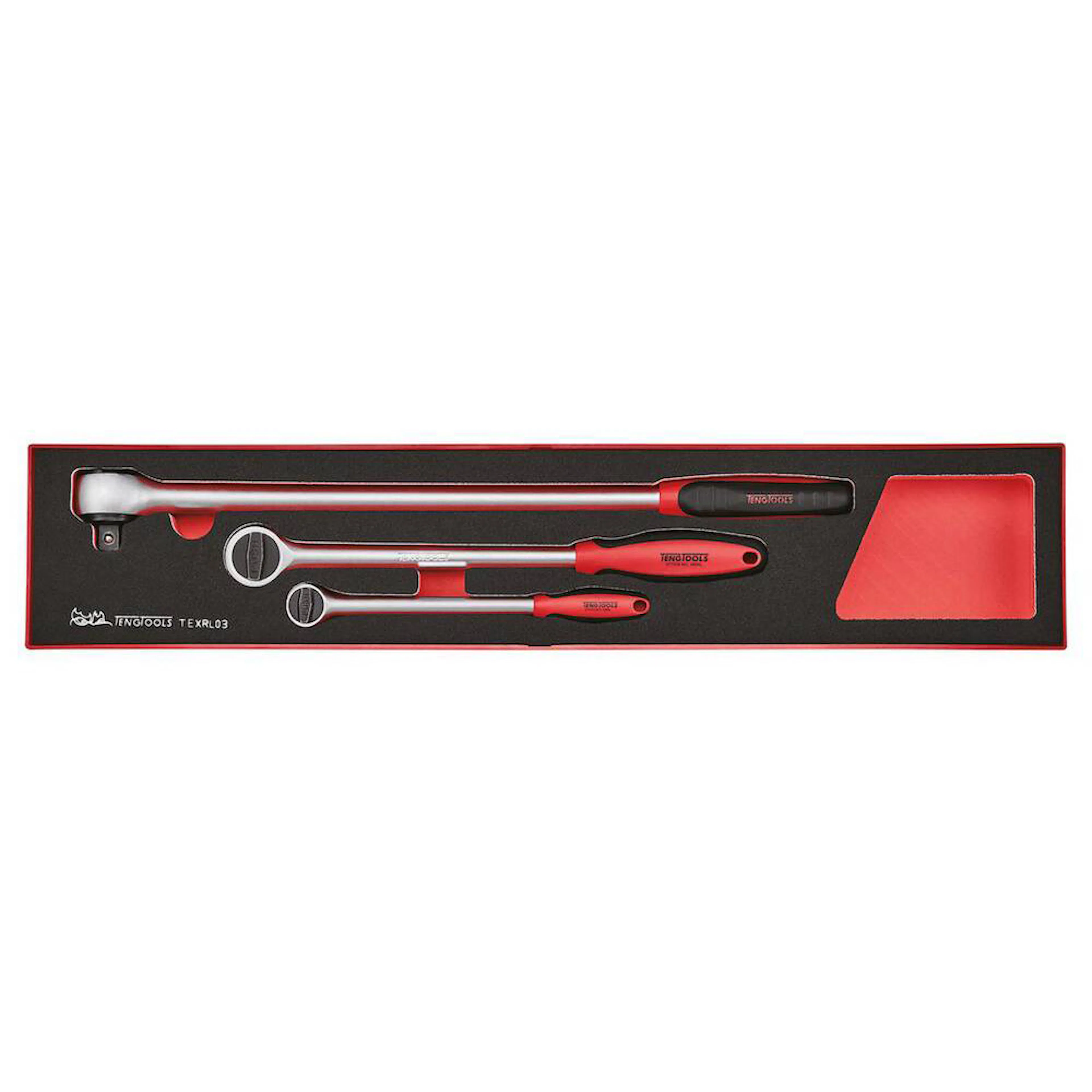 Spärrhandtagsset Teng Tools TEXRL03 Foam