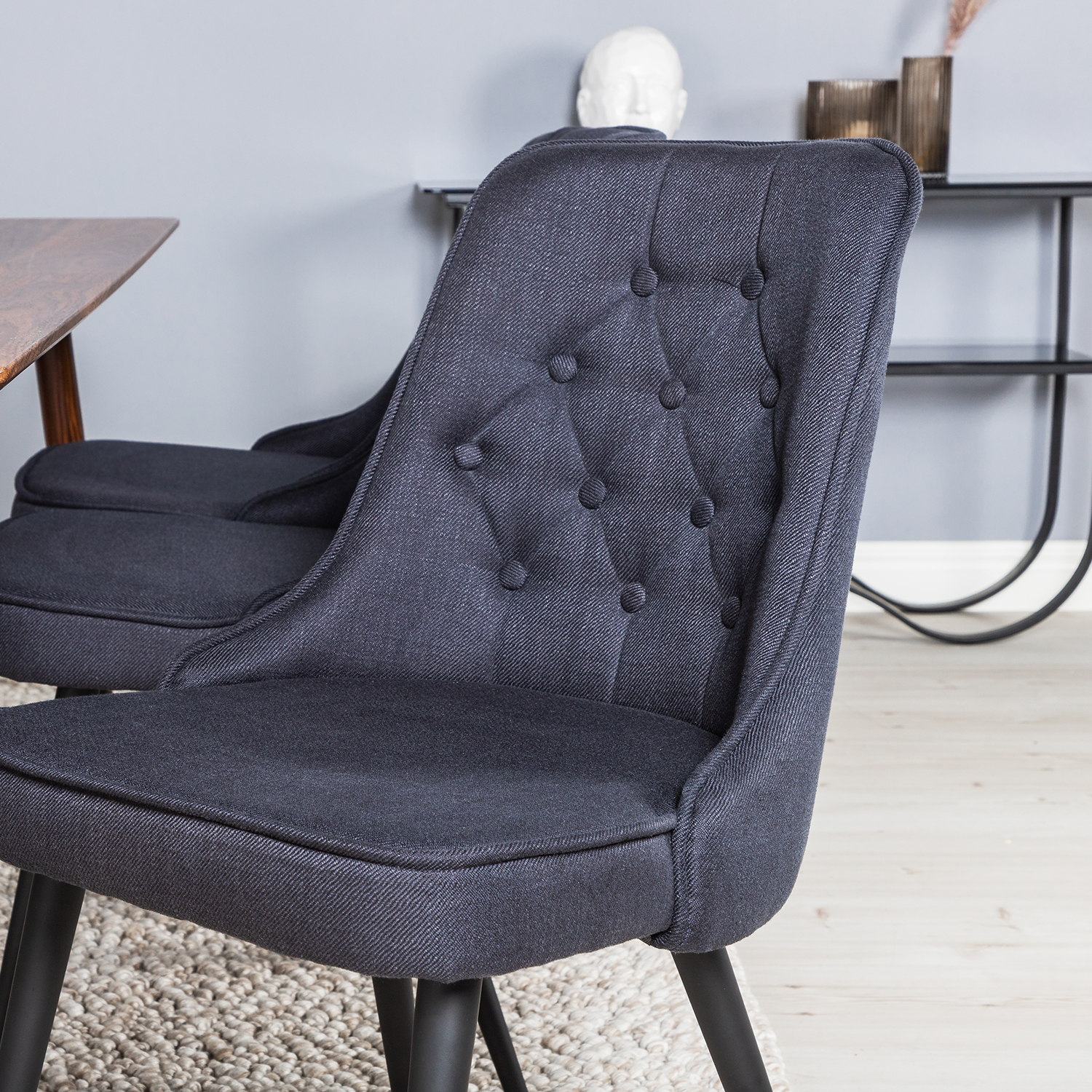 Matgrupp Venture Home Pobbie med 6 Vera Stolar Polyestertyg