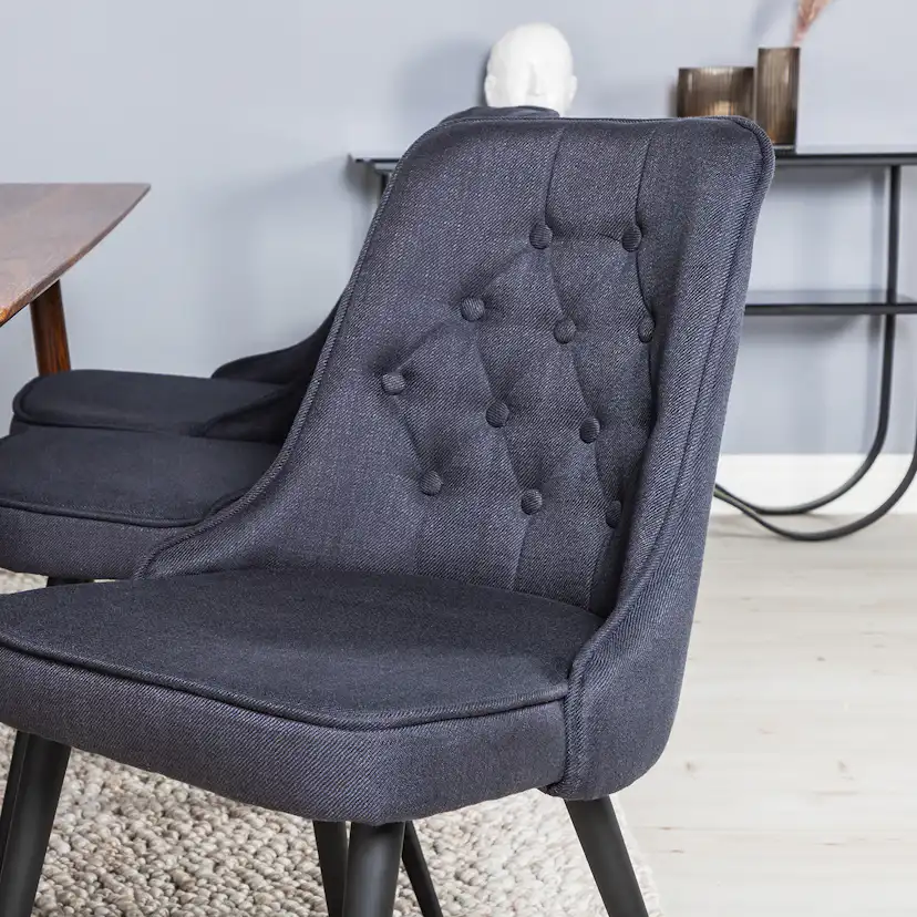 Matgrupp Venture Home Pobbie med 6 Vera Stolar Polyestertyg